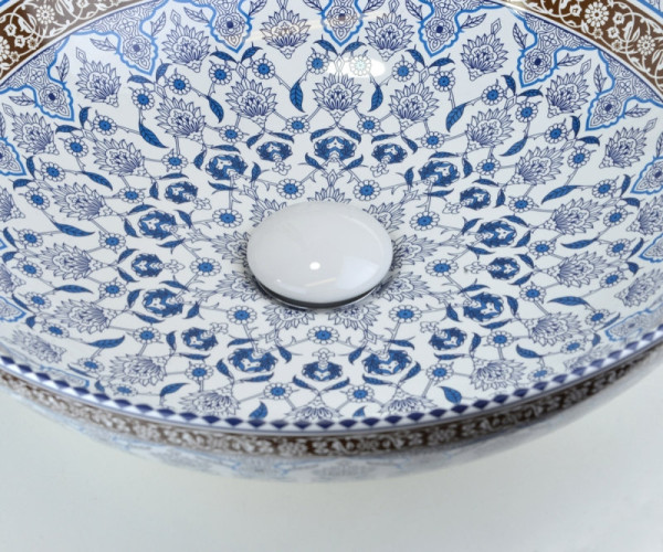 Донный клапан Bronze de Luxe 1001/1W, белый. Фото 4