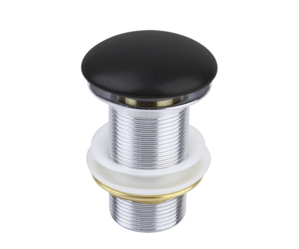 Донный клапан Bronze de Luxe 1001B, черный. Фото 1