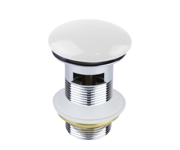 Донный клапан Bronze de Luxe 1001W, белый. Фото 1