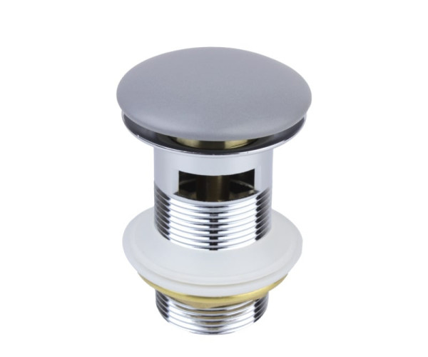 Донный клапан Bronze de Luxe 1002/1GR, серый. Фото 1