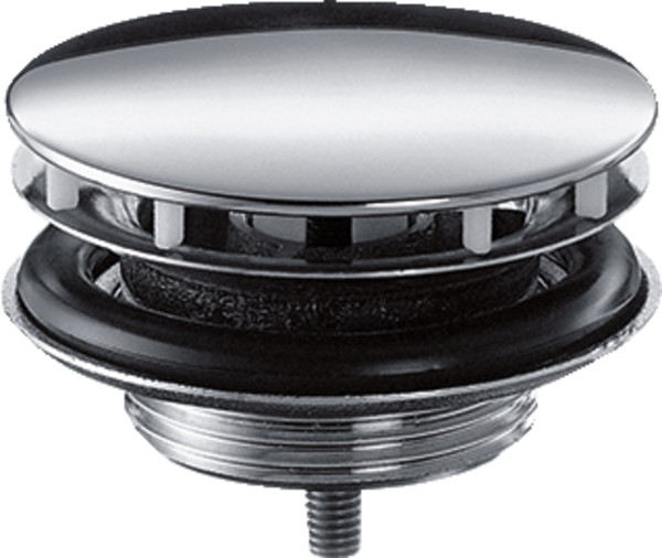 Донный клапан для раковины Hansgrohe с фиксированной крышкой, хром (50001000). Фото 1