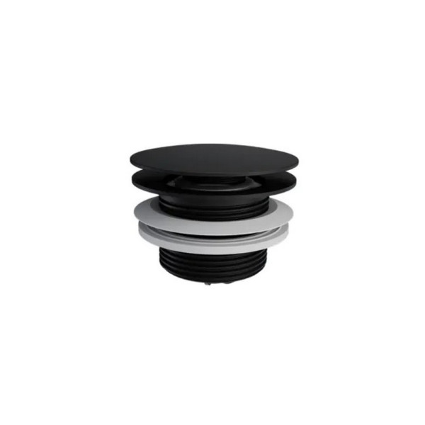 Донный клапан для ванны, клик-клак ARIN.3485.01BL (черный). Фото 1