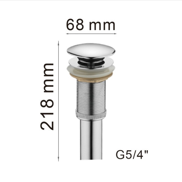 Донный клапан Haiba HB65, хром. Фото 2