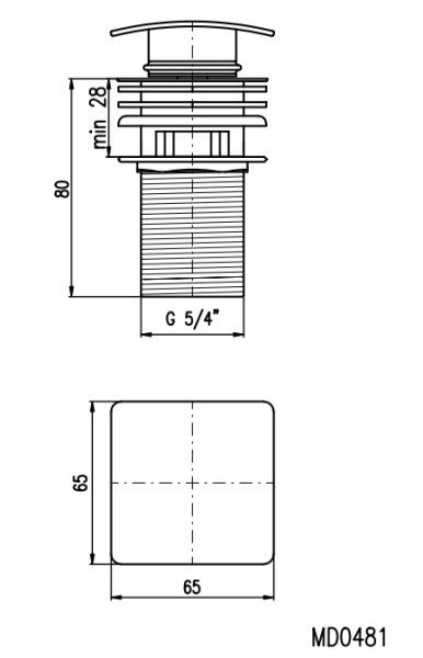 Донный клапан Rav Slezak MD0481. Фото 2