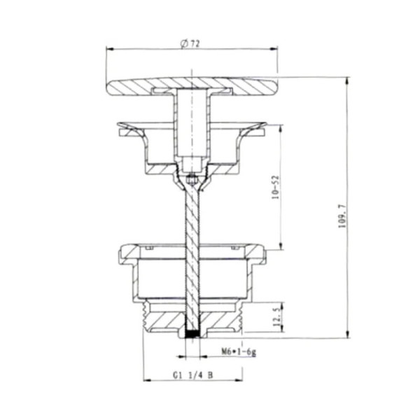 Донный клапан SMARTFLOW SMFBD-001, белый. Фото 2
