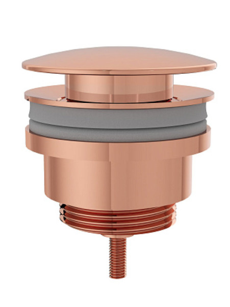 Донный клапан VITRA Origin A4514926 для раковины с переливом<br />
(нажимной), цвет медный. Фото 1