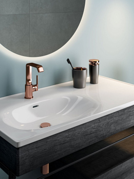 Донный клапан VITRA Origin A4514926 для раковины с переливом<br />
(нажимной), цвет медный. Фото 2