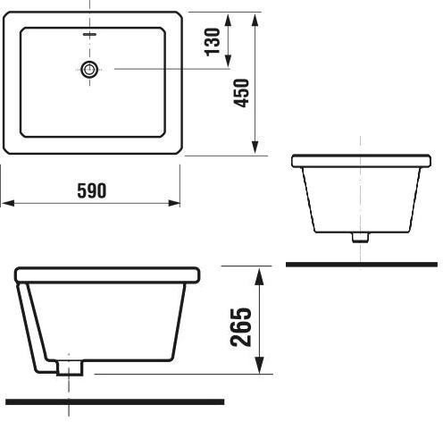 DORIS 5102.9.000.000.1 кухонная мойка 59х45 см. Фото 3