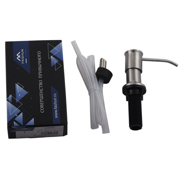 Дозатор для кухонной мойки (без колбы) FASHUN A403C, сатин. Фото 3