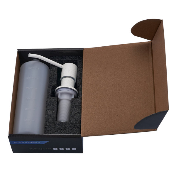 Дозатор для кухонной мойки FASHUN A403-15A, светло-серый гранит. Фото 3