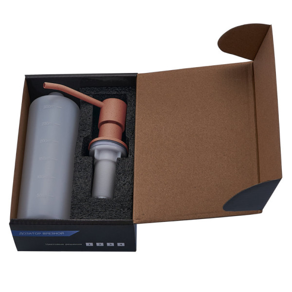 Дозатор для кухонной мойки FASHUN A403-16A, терракот. Фото 3