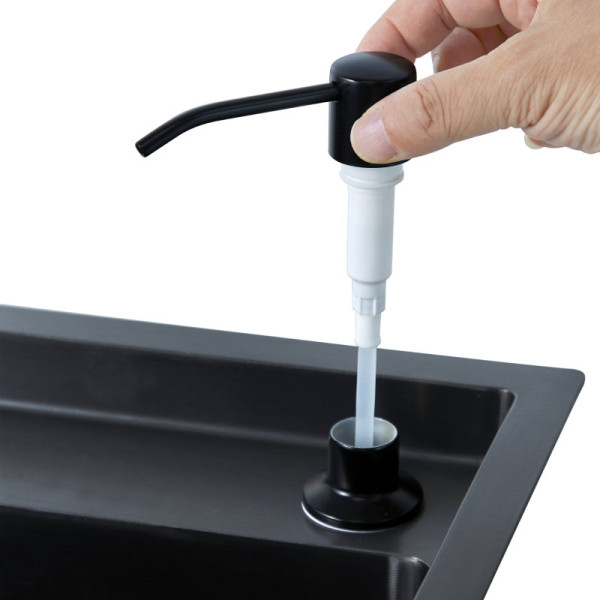 Дозатор для кухонной мойки FASHUN A403-7, чёрный. Фото 3