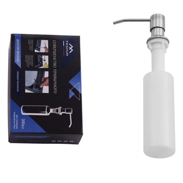 Дозатор для кухонной мойки FASHUN A403, сатин. Фото 3