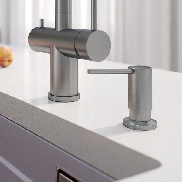 Дозатор для жидкого мыла Grandex Aqua Joy 900026, сатин. Фото 3