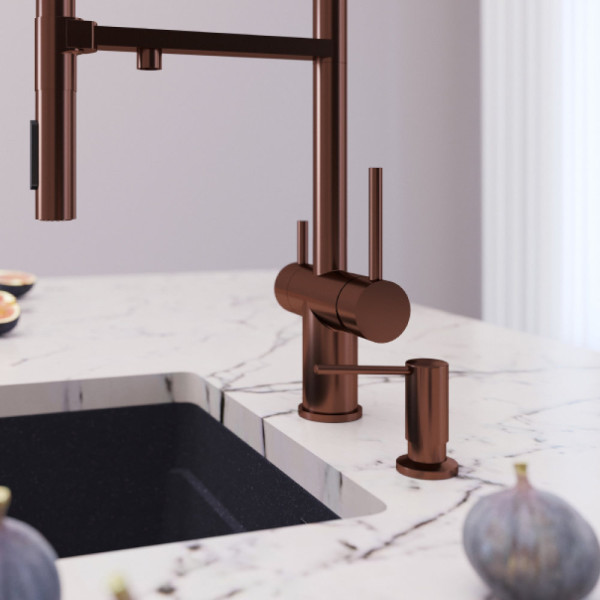 Дозатор для жидкого мыла Grandex Aqua Joy 9000262, медь. Фото 3