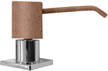 Дозатор GranFest "Квадрат" с колбой 250мм, (терракот). Фото 1