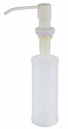 Дозатор "Круглый" GranFest QUARZ с колбой 250мм, арт.Z-5001 белый. Фото 2