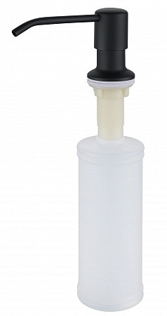 Дозатор "Круглый" GranFest QUARZ с колбой 250мм, арт.Z-5001 черный. Фото 2