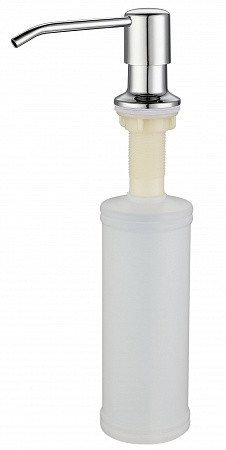 Дозатор "Круглый" GranFest QUARZ с колбой 250мм, арт.Z-5001 темно-серый. Фото 2