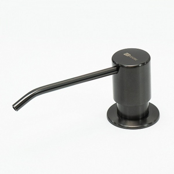 Дозатор Lemark Expert LM8201GMN для жидких моющих средств врезной, графит нано. Фото 1