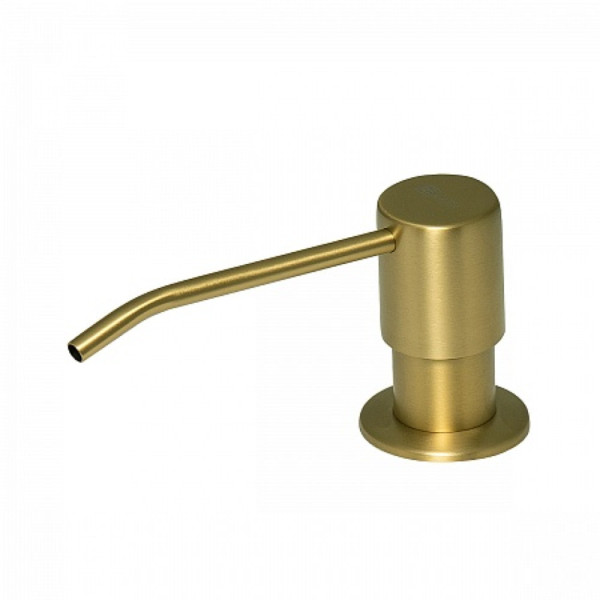 Дозатор Lemark Expert LM8201LGN для жидких моющих средств врезной, светлое золото нано. Фото 1