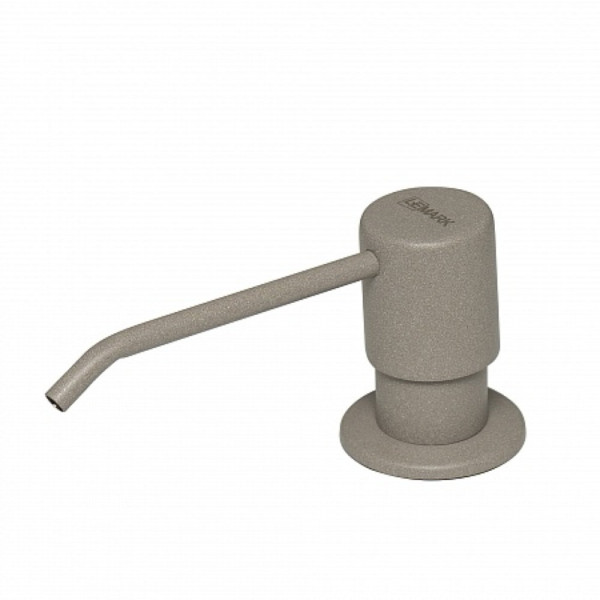 Дозатор Lemark Expert LM8201PGR для жидких моющих средств врезной, грей. Фото 1