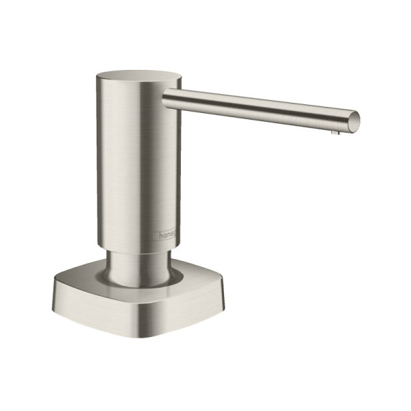 Дозатор жидкого мыла Hansgrohe Встраиваемый, Сталь (40468800). Фото 1