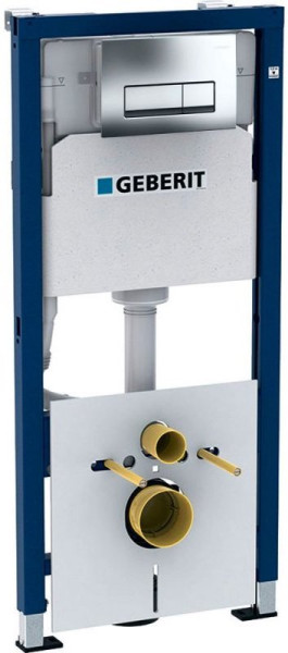 Duofix Инсталляция для подвес. унитаза, 112 см, со смывным бачком Delta 12 см, смывная клавиша Delta51, хром глянец (458.128.21.1). Фото 1