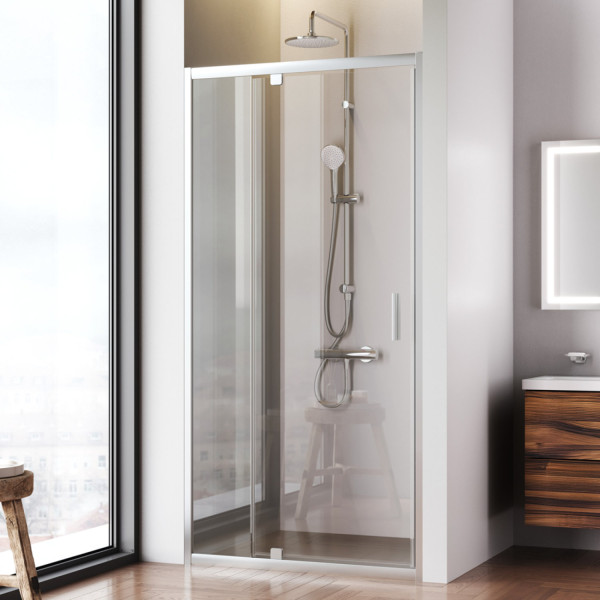 Душевая дверь в нишу 100x195 см, распашная. Фото 1