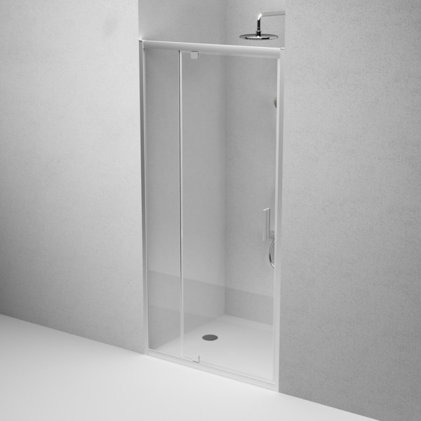 Душевая дверь в нишу 100x195 см, распашная. Фото 4