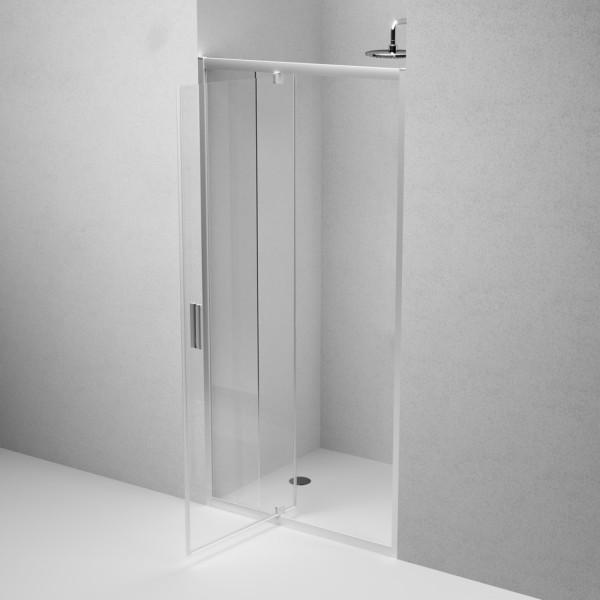 Душевая дверь в нишу 100x195 см, распашная. Фото 5