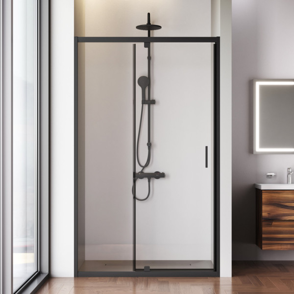 Душевая дверь в нишу 120x195 см, распашная. Фото 2