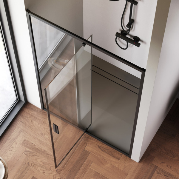 Душевая дверь в нишу 120x195 см, распашная. Фото 3