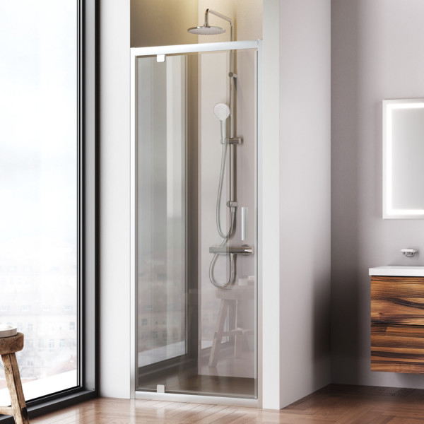 Душевая дверь в нишу 80x195 см, распашная. Фото 1