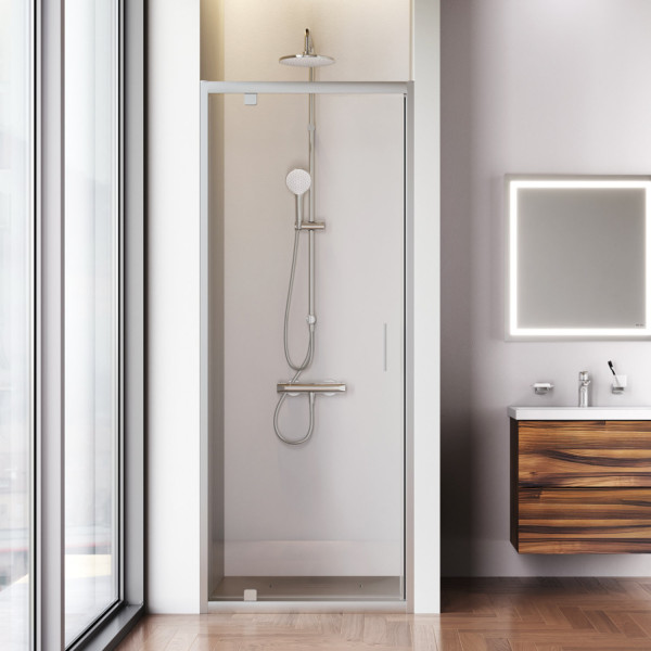 Душевая дверь в нишу 80x195 см, распашная. Фото 2