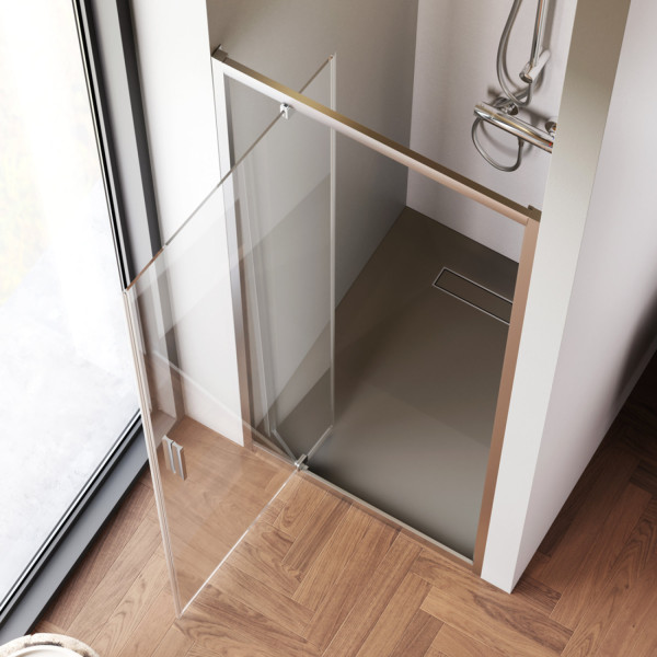 Душевая дверь в нишу 80x195 см, распашная. Фото 3