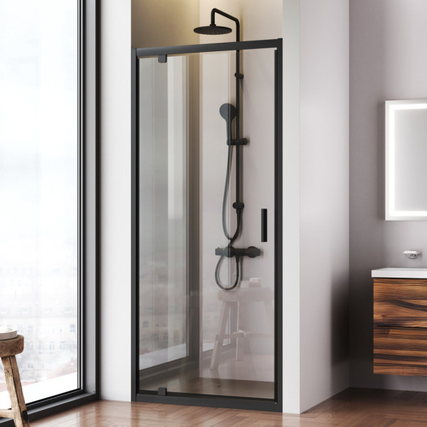 Душевая дверь в нишу 90x195 см, распашная. Фото 1