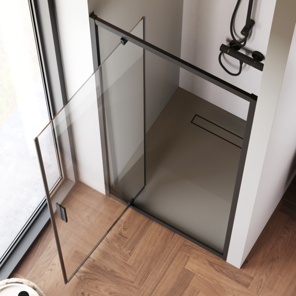 Душевая дверь в нишу 90x195 см, распашная. Фото 3