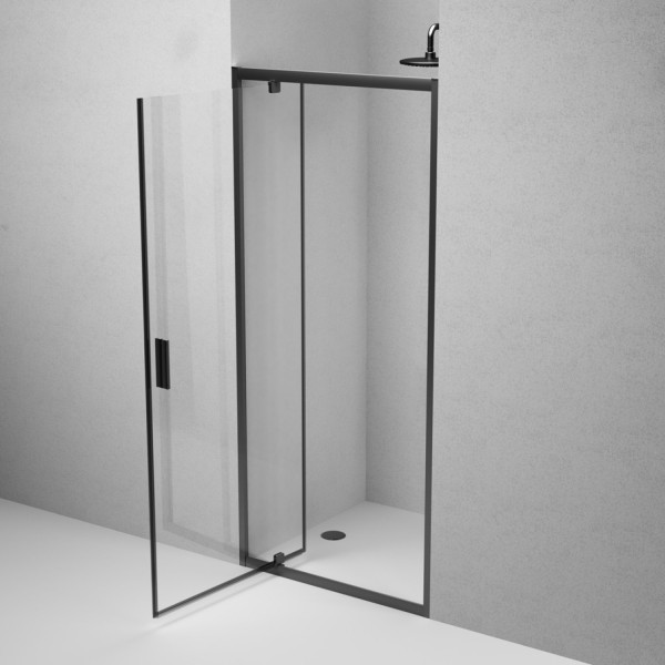 Душевая дверь в нишу 90x195 см, распашная. Фото 5