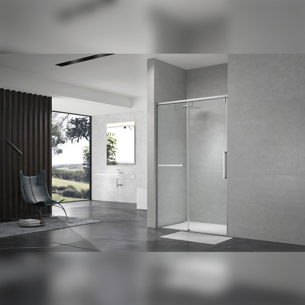 Душевая дверь в нишу Terminus Альба 140х220, хром. Фото 1