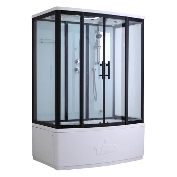 Душевая кабина (душевой бокс) Timo Standart Black T-6650B, 150x88x220. Фото 1