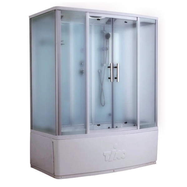 Душевая кабина (душевой бокс) Timo Standart Silver Fabric T-6650SF, 150x88x220. Фото 1