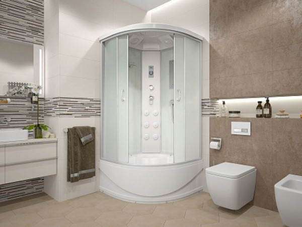 Душевая кабина Erlit ER4510TP-C3-RUS (1000x1000x2150). Фото 2