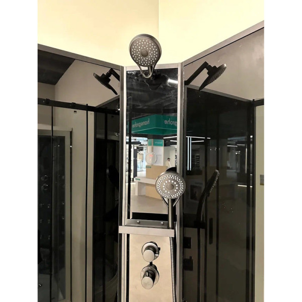 Душевая кабина Timo Premium ILMA Black ILMA901B, 100x100x222. Фото 3