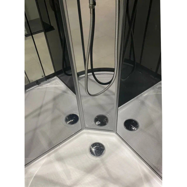 Душевая кабина Timo Premium ILMA Black ILMA909B, 90x90x222. Фото 4