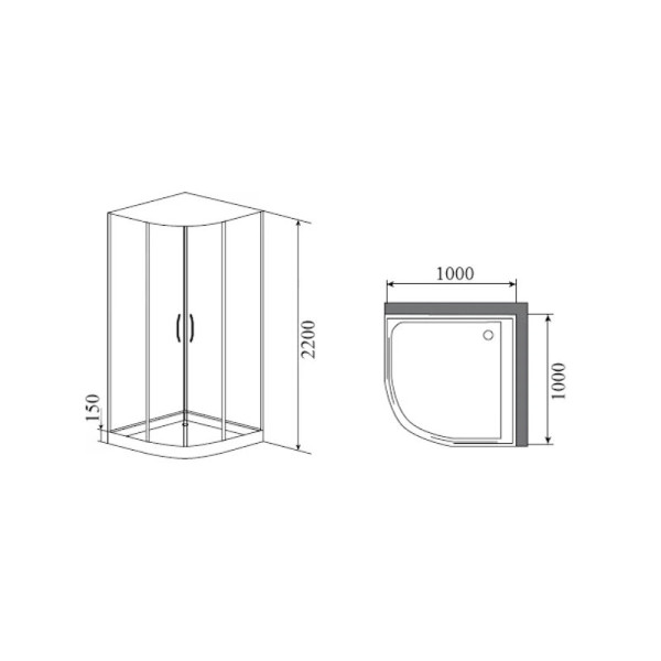 Душевая кабина Timo Premium IMPI H-517 с хамамом, 100x100x220. Фото 2