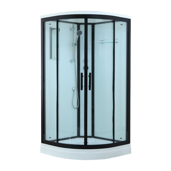 Душевая кабина Timo Standart Black T-6609B, 90x90x220. Фото 1