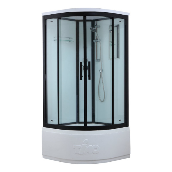 Душевая кабина Timo Standart Black T-6690B, 90x90x220. Фото 1