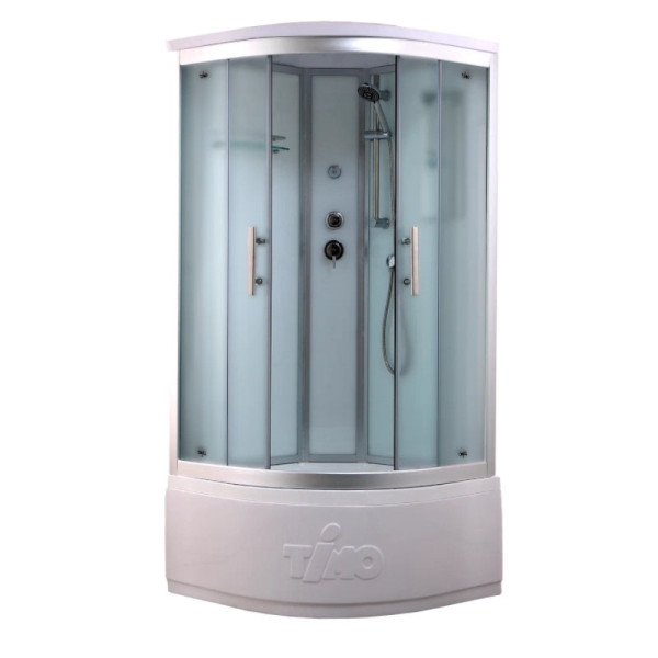 Душевая кабина Timo Standart Silver Fabric T-6600SF, 100x100x220. Фото 1