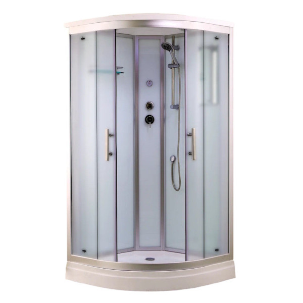 Душевая кабина Timo Standart Silver Fabric T-6601SF, 100x100x220. Фото 1